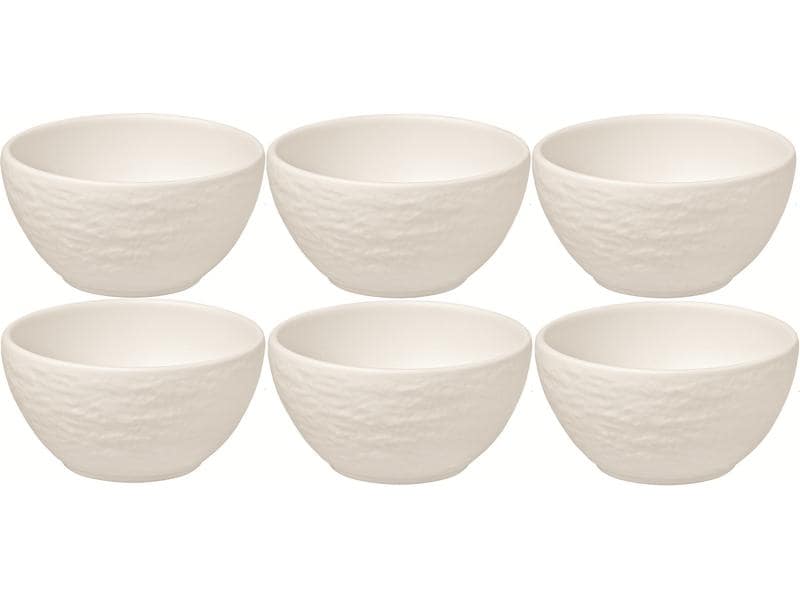 Villeroy & Boch | Dipschalen Manufacture Rock | weiss, 6er Set, 8x8x4cm