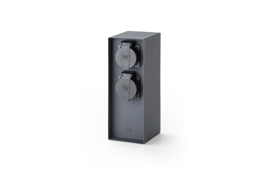 Schönenberger | IP55 Energiesäule 4xT13 | L:130mm B:85mm H:230mm sz-matt, rostfrei