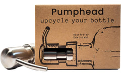 Pumphead | Seifenpumpe für Glasgetränkeflasc | Individuell anpassbar, Rostfreier Edelstahl