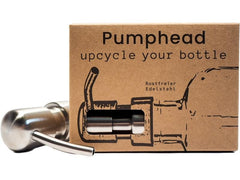 Pumphead | Seifenpumpe für Glasgetränkeflasc | Individuell anpassbar, Rostfreier Edelstahl