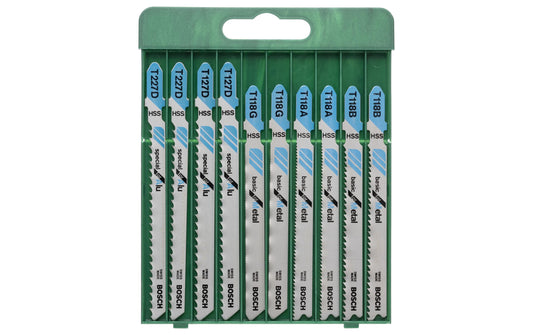 Bosch 10tlg. Stichsägeblatt-Set T-Schaft