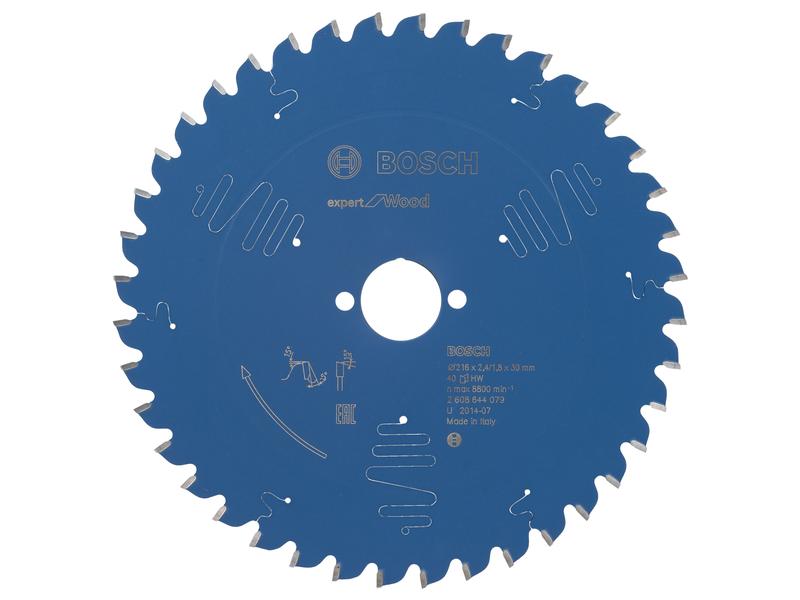Bosch Professional | Kreissägeblatt | Expert for Wood, 216x30x2,4 mm, 40