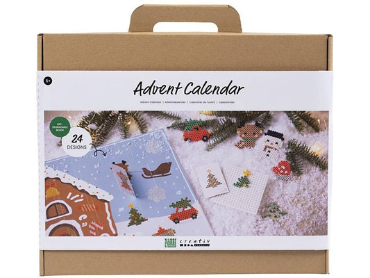 Creativ Company | Adventskalender Bügelperlen | Biio, 24 Designs, gefüllt