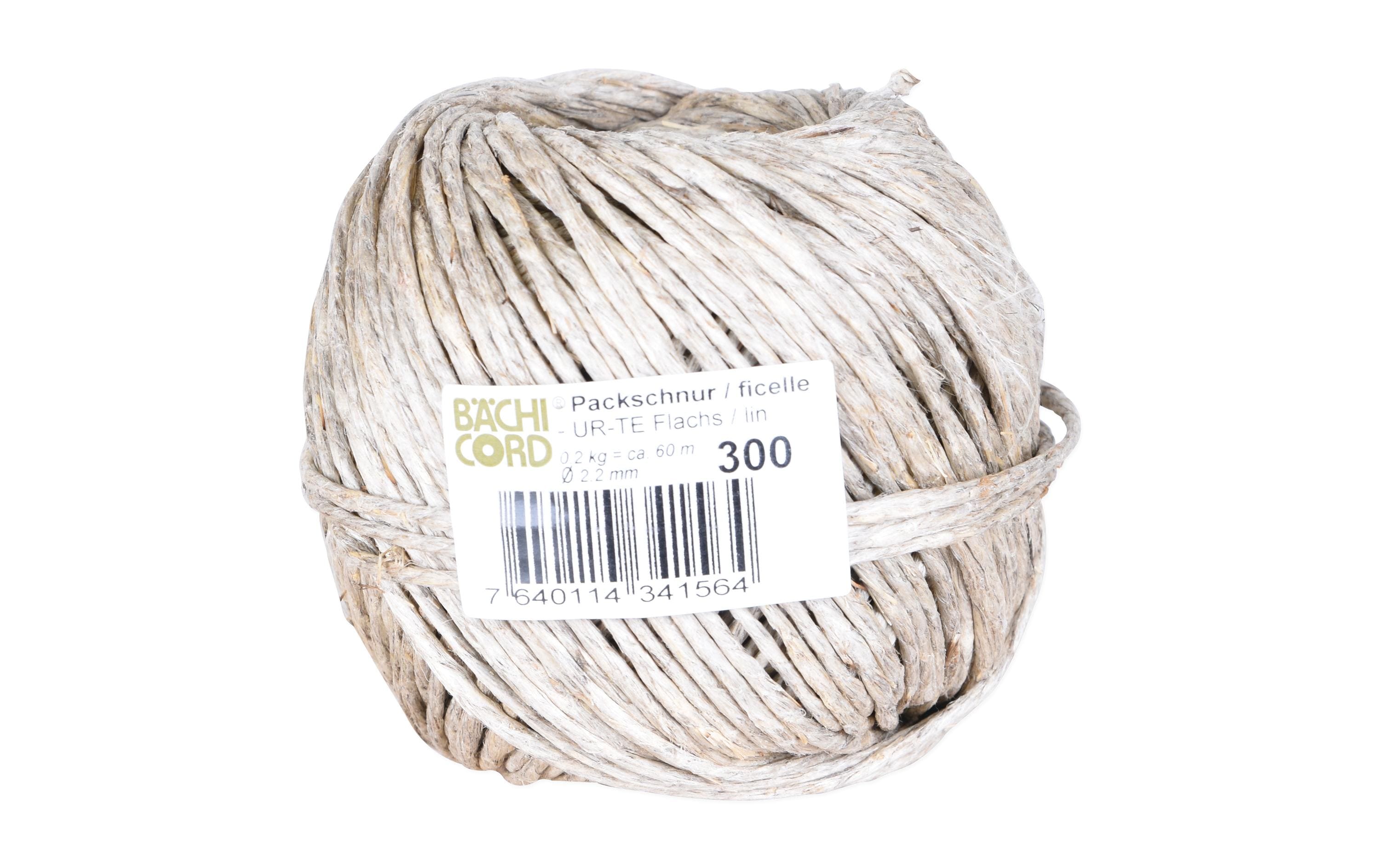 Bächi Cord Packschnur Hanf UR-TE Knäuel 300