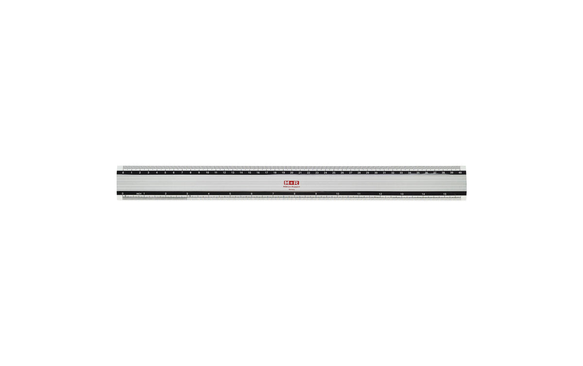 M+R Flachlineal Aluminium