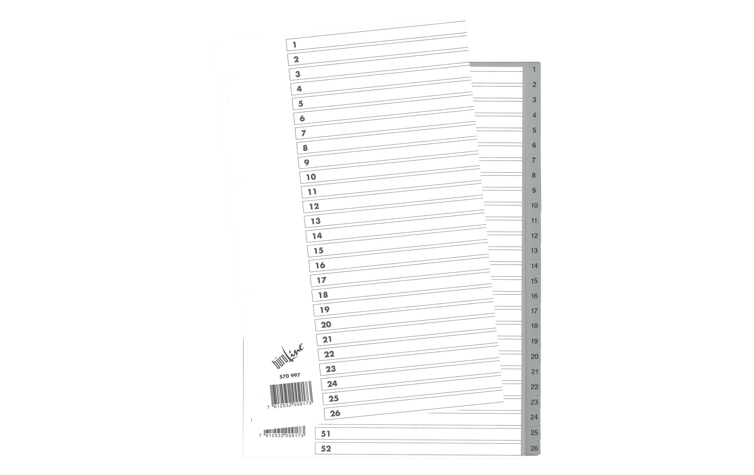 Büroline  Zahlen-Register