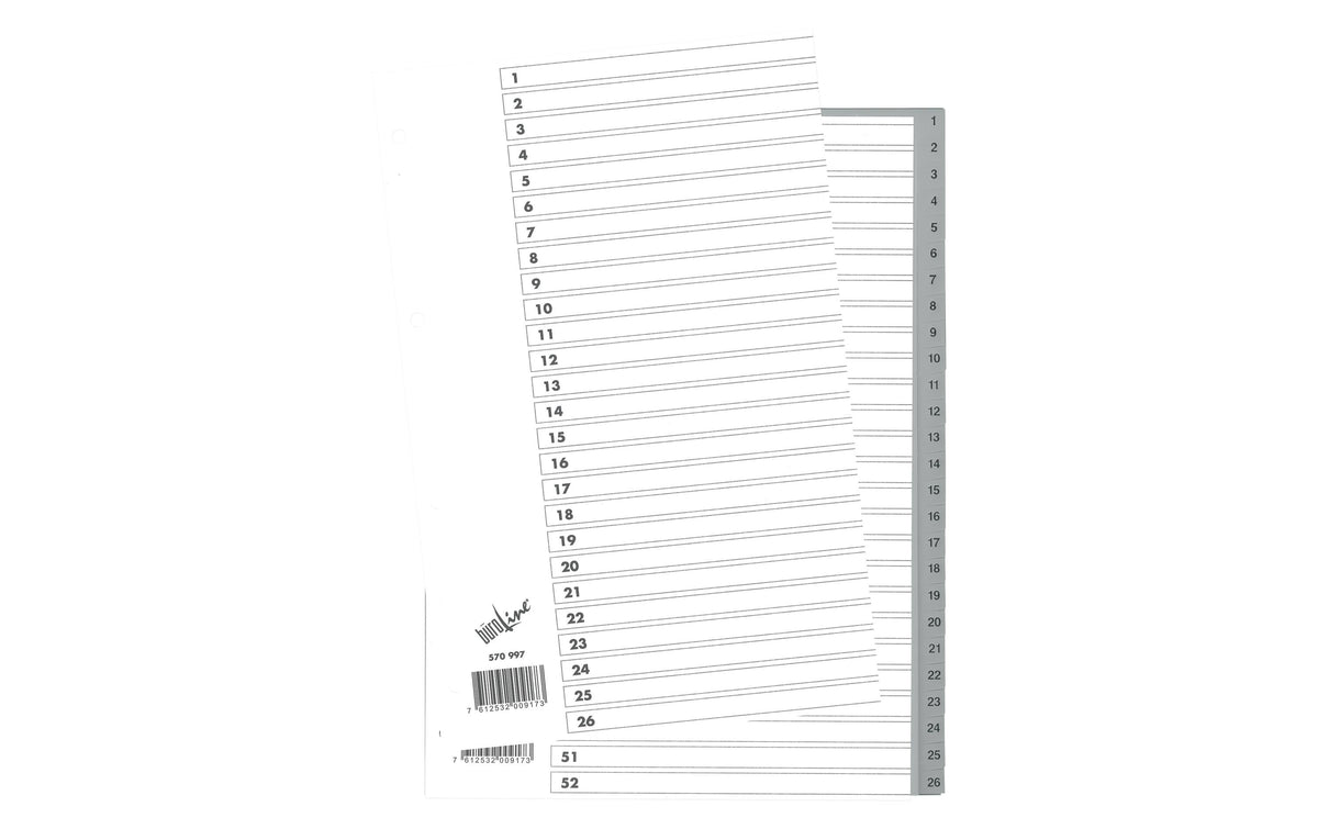 Büroline  Zahlen-Register
