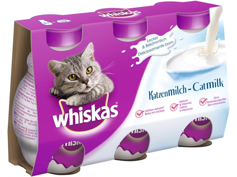 Whiskas | Katzen-Snack CatMilk | 3 x 200 ml