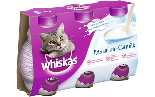 Whiskas | Katzen-Snack CatMilk | 3 x 200 ml