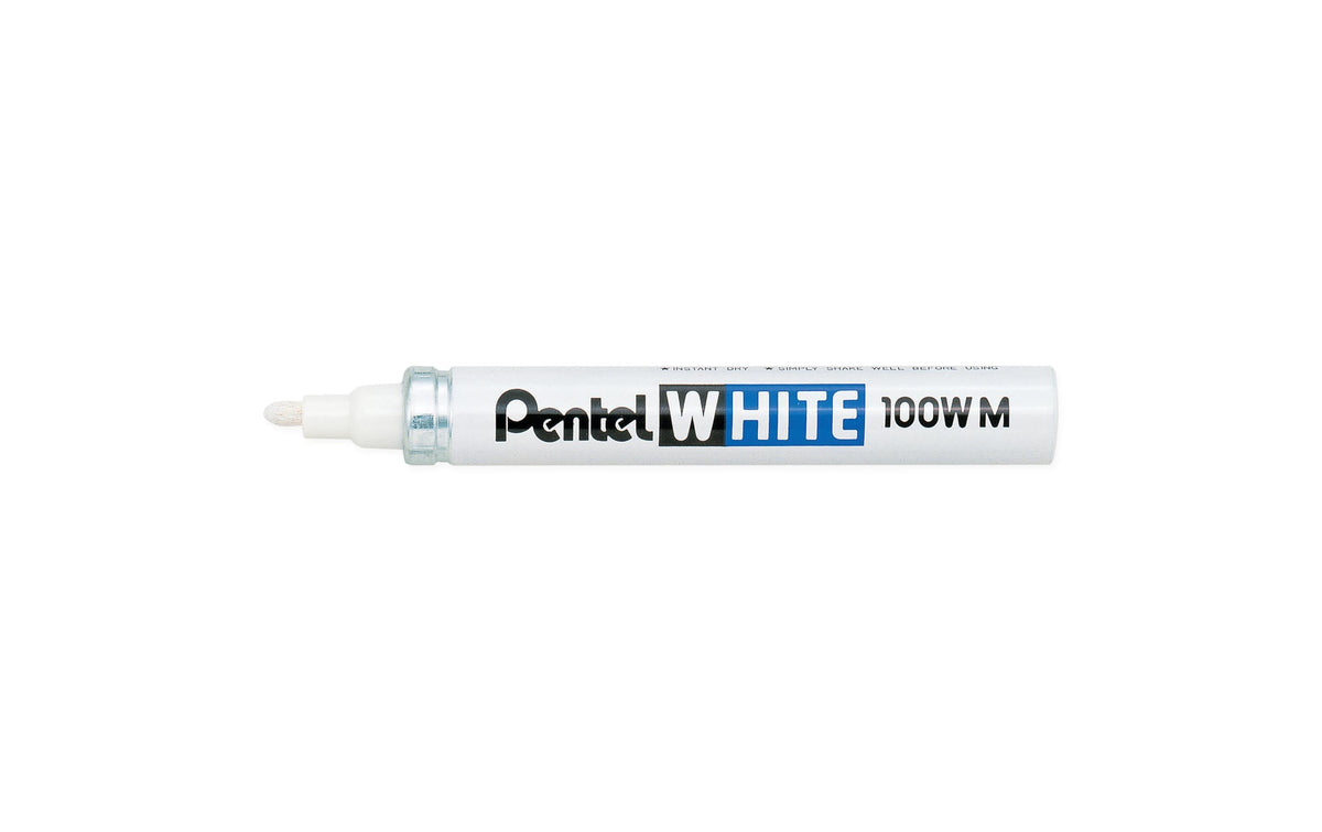 Pentel Permanent-Marker White 100 W