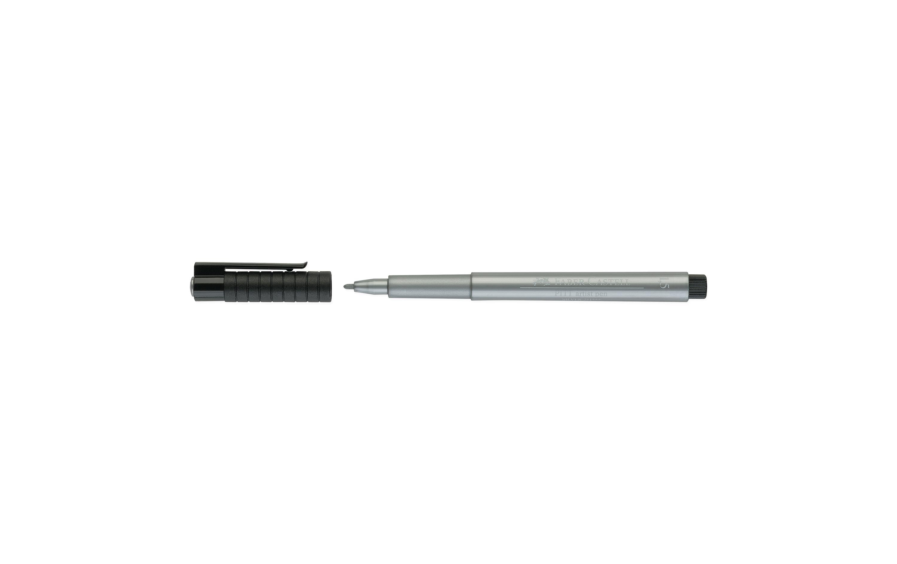 Faber-Castell, Tuschestift PITT Silber