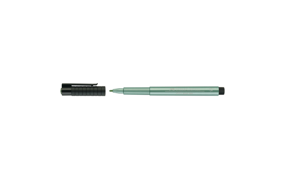 Faber-Castell, Tuschestift PITT Grün-metall