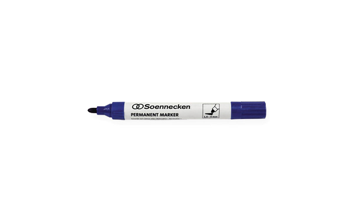 Soennecken, Permanent-Marker Blau, 10 Stück