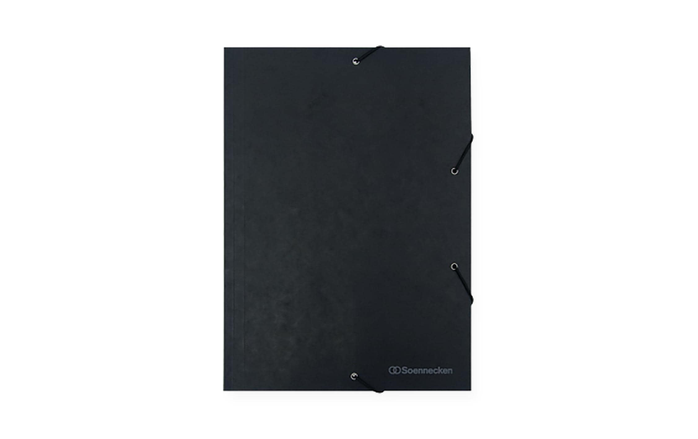 Soennecken, Gummibandmappe A4, Schwarz, 3 K