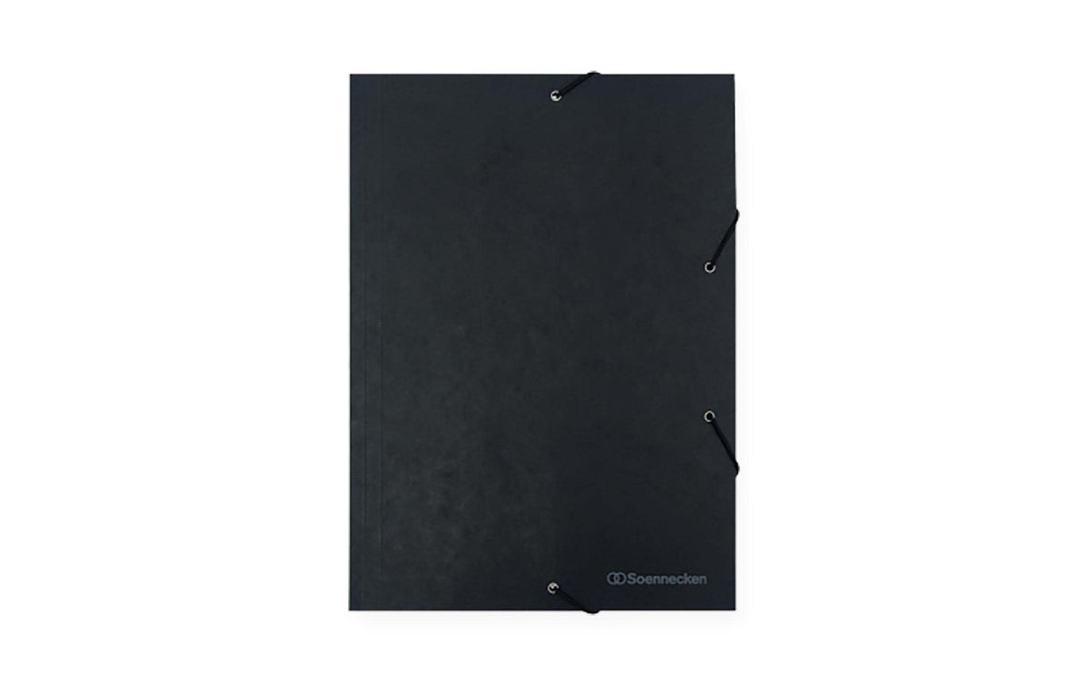 Soennecken, Gummibandmappe A4, Schwarz, 3 K