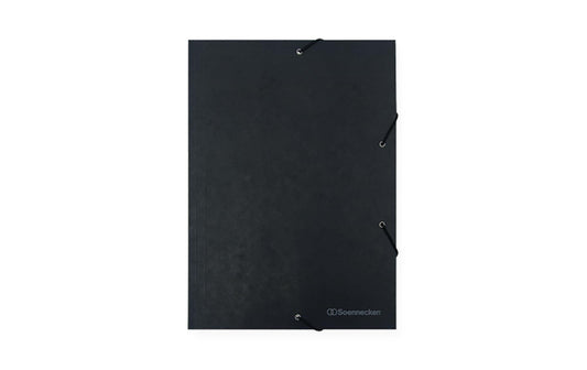 Soennecken, Gummibandmappe A4, Schwarz, 3 K