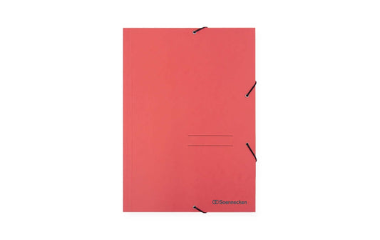 Soennecken, Gummibandmappe A4, Rot, 3 Klapp