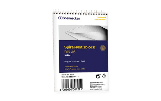 Soennecken, Spiralblock A6, 50 Blätter, kar