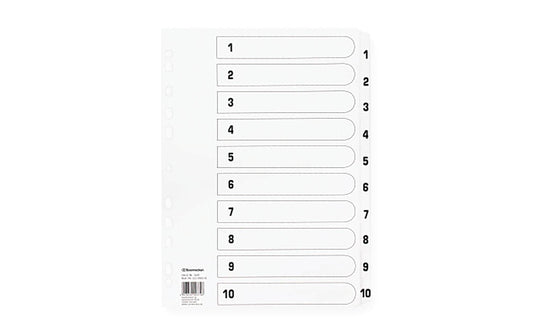Soennecken, Register 1-10
