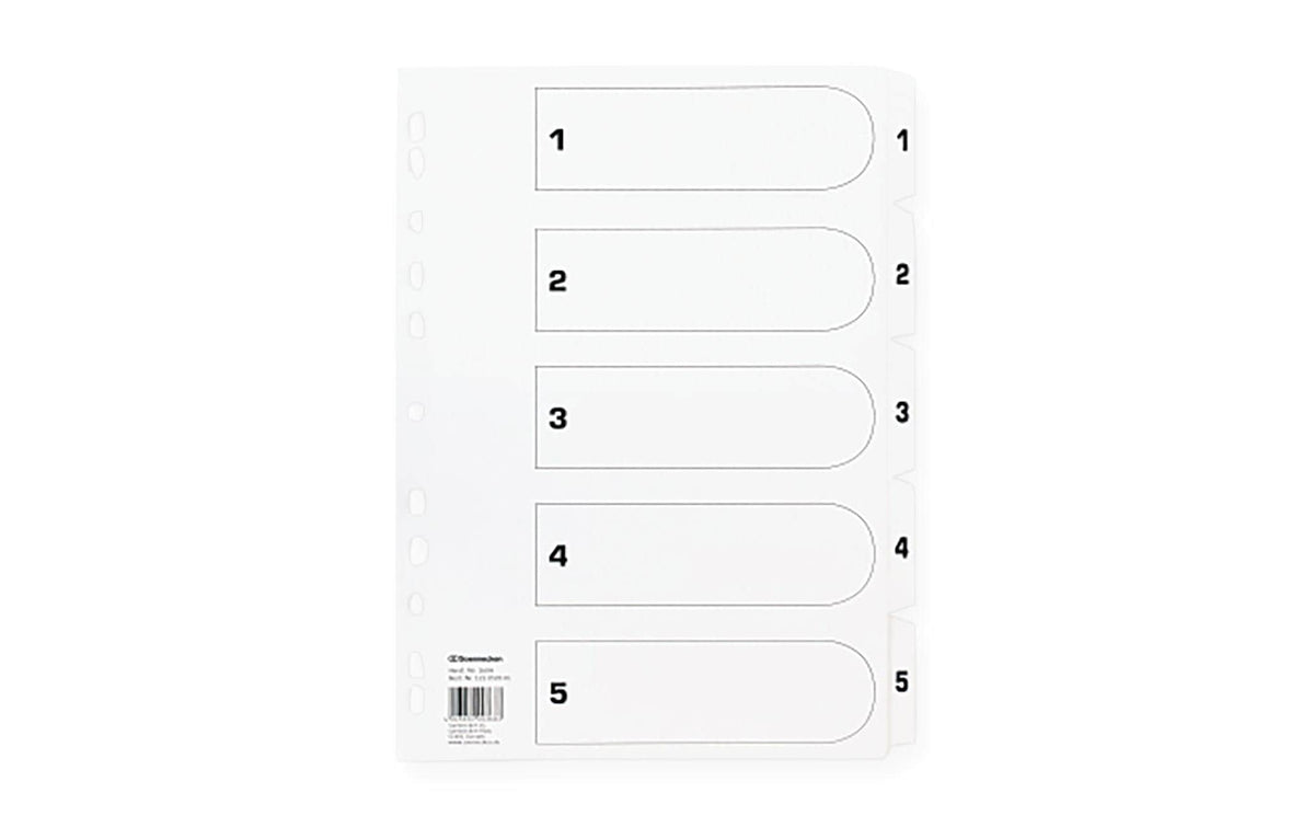 Soennecken, Register 1-5