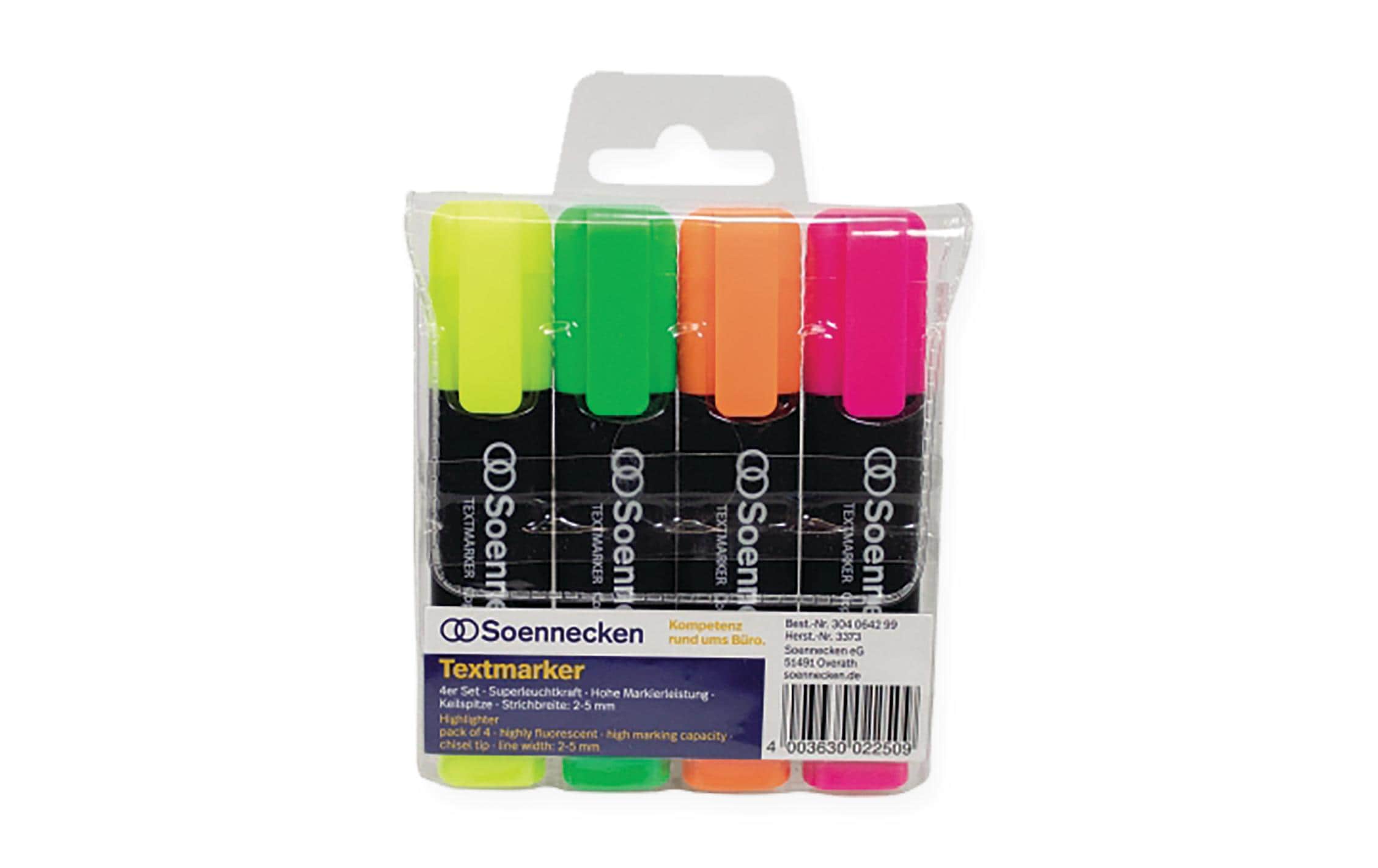 Soennecken Textmarker, 4 Stk