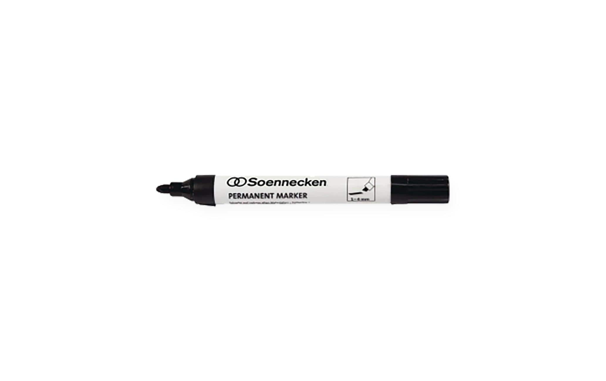 Soennecken, Permanent-Marker Schwarz, 10 St
