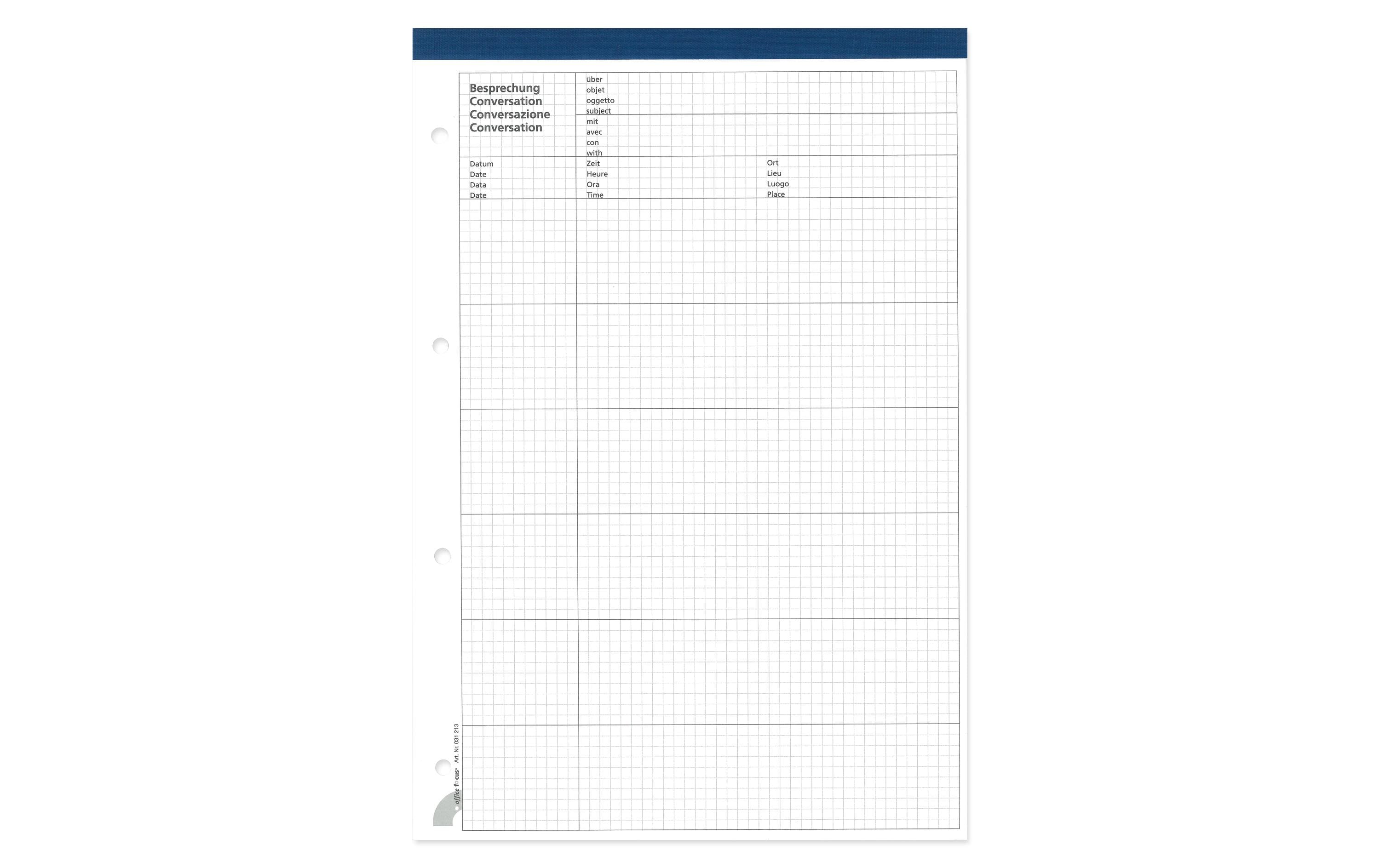 Office Focus Besprechungsblock A4