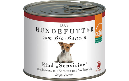 defu, Nassfutter Menü Sensitiv Bio Rind, 20