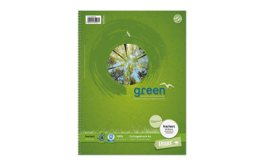 Ursusgreen | Ursus Green Collegeblock | A4, 5 mm kariert