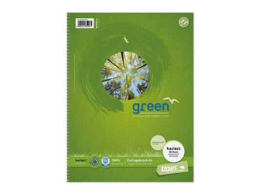Ursusgreen | Ursus Green Collegeblock | A4, 5 mm kariert