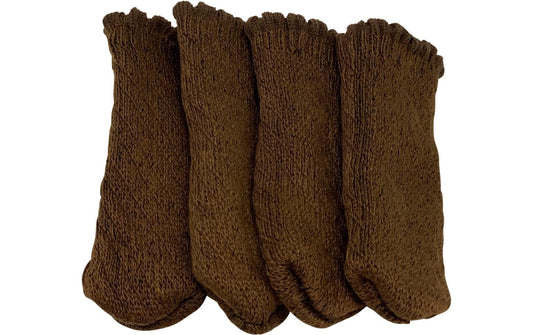 Damco Stuhlsocken Uni braun für Möbel
