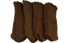 Damco Stuhlsocken Uni braun für Möbel