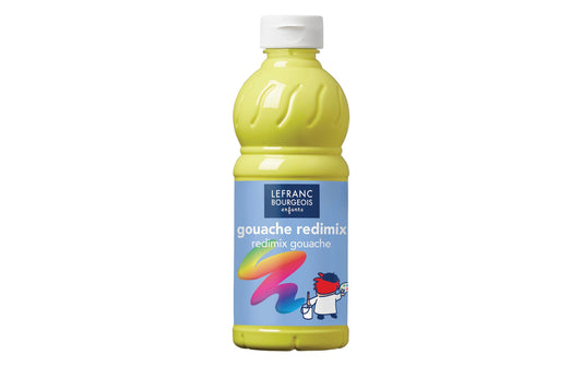LEFRANC | Temperafarben Redimix | 500 ml, Zitronengelb