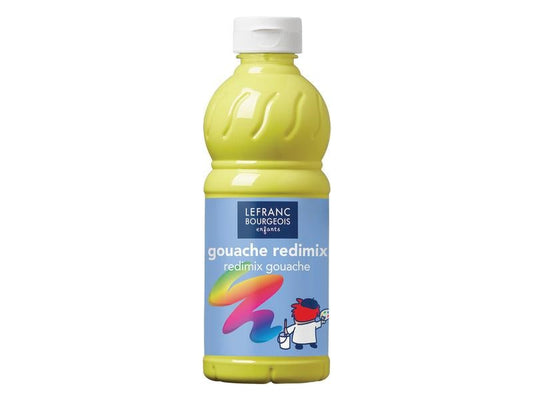 LEFRANC | Temperafarben Redimix | 500 ml, Zitronengelb