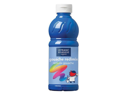 LEFRANC | Temperafarben Redimix | 500 ml, Blau (Primärfarbe)