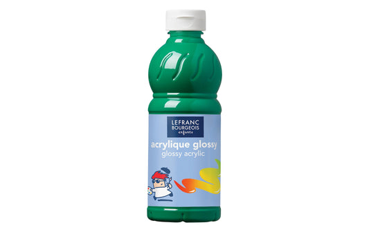 LEFRANC, Acrylfarbe Glossy 500 ml, Grün