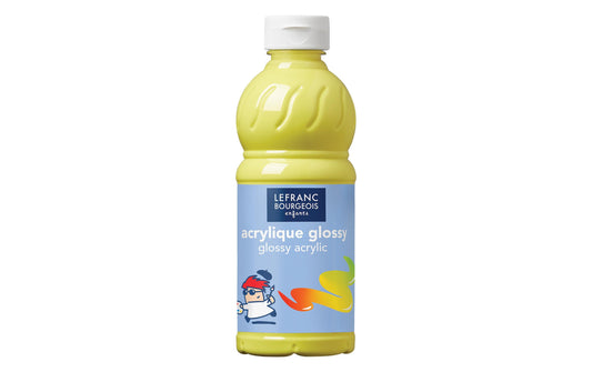 LEFRANC, Acrylfarbe Glossy 500 ml, Zitronen