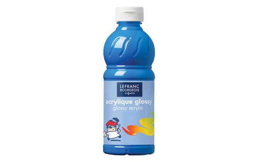LEFRANC, Acrylfarbe Glossy 500 ml, Blau