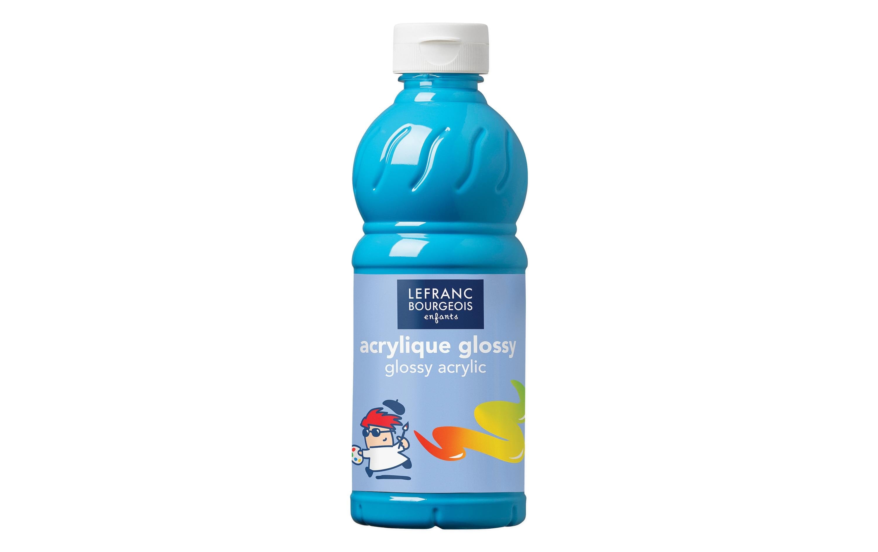 LEFRANC, Acrylfarbe Glossy 500 ml, Türkis