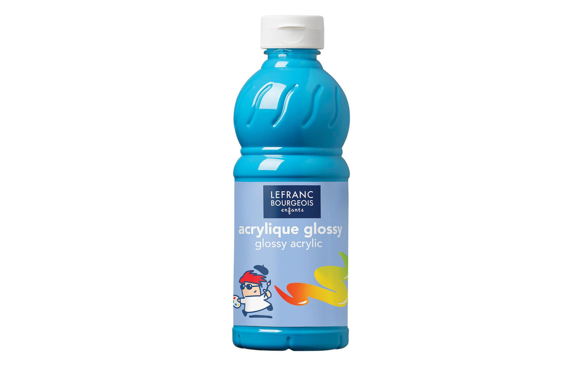 LEFRANC, Acrylfarbe Glossy 500 ml, Türkis