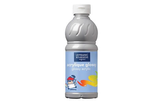 LEFRANC, Acrylfarbe Glossy 500 ml, Silber