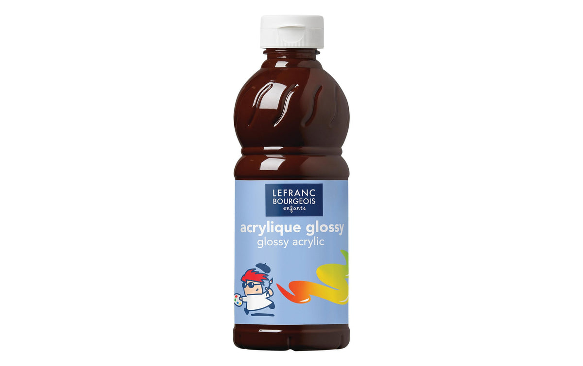 LEFRANC, Acrylfarbe Glossy 500 ml, Schokola