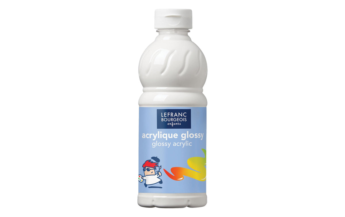 LEFRANC, Acrylfarbe Glossy 500 ml, Weiss