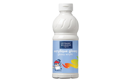 LEFRANC, Acrylfarbe Glossy 500 ml, Weiss