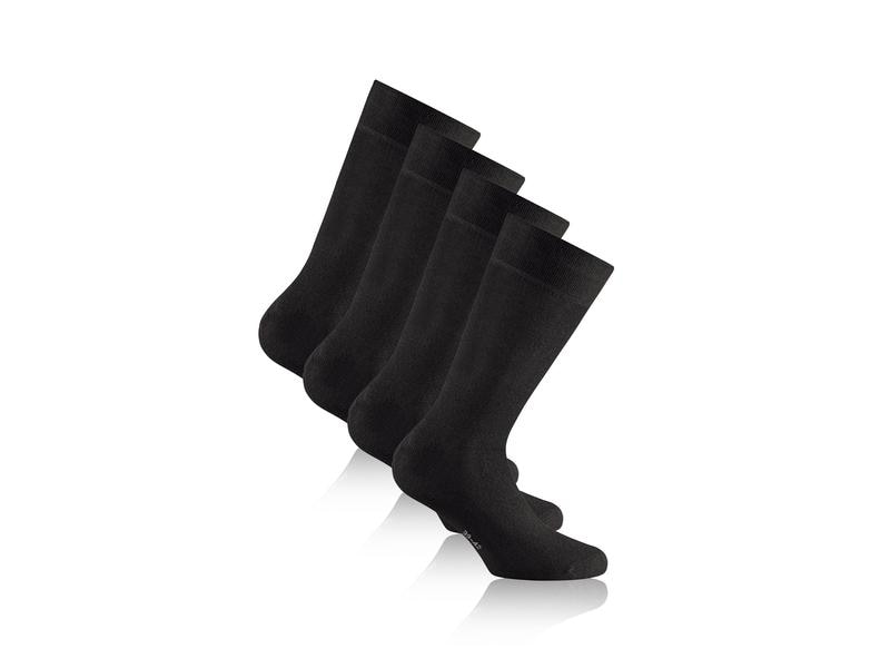 Rohner Socks | Rohner Socken Bambus | Black, Grösse 39 - 42, 2er-Pack