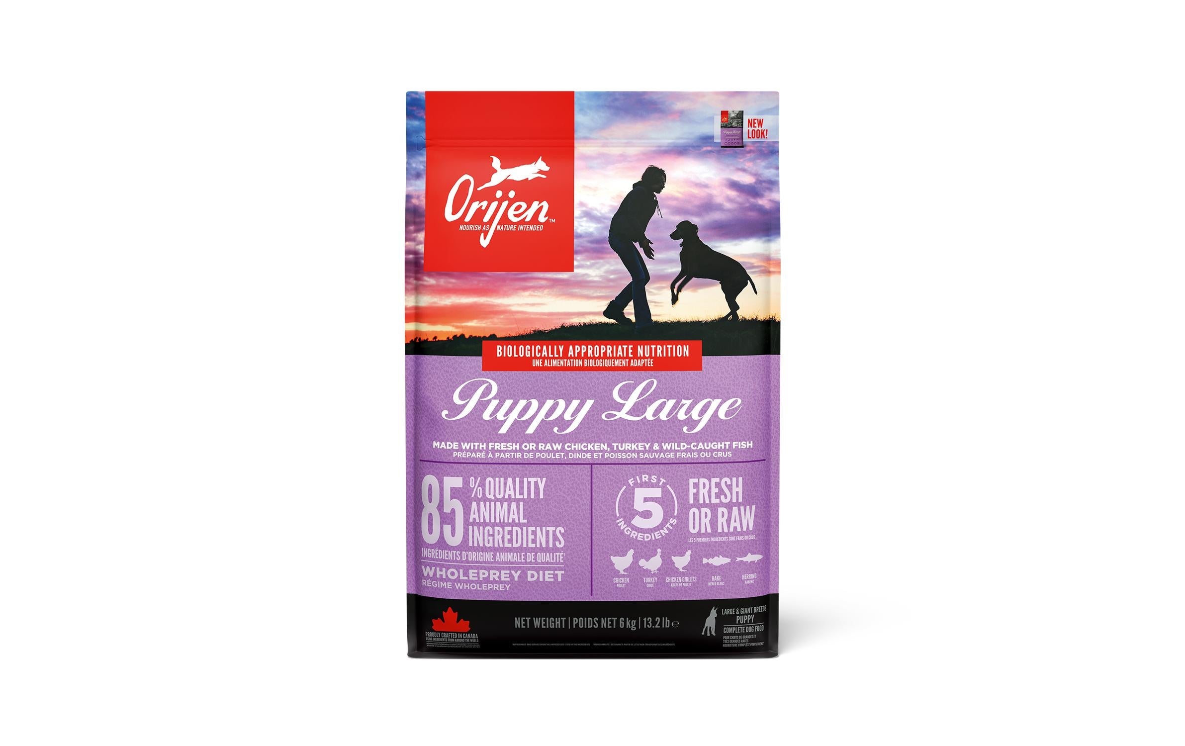 Orijen, Trockenfutter Dog Puppy Large mit G
