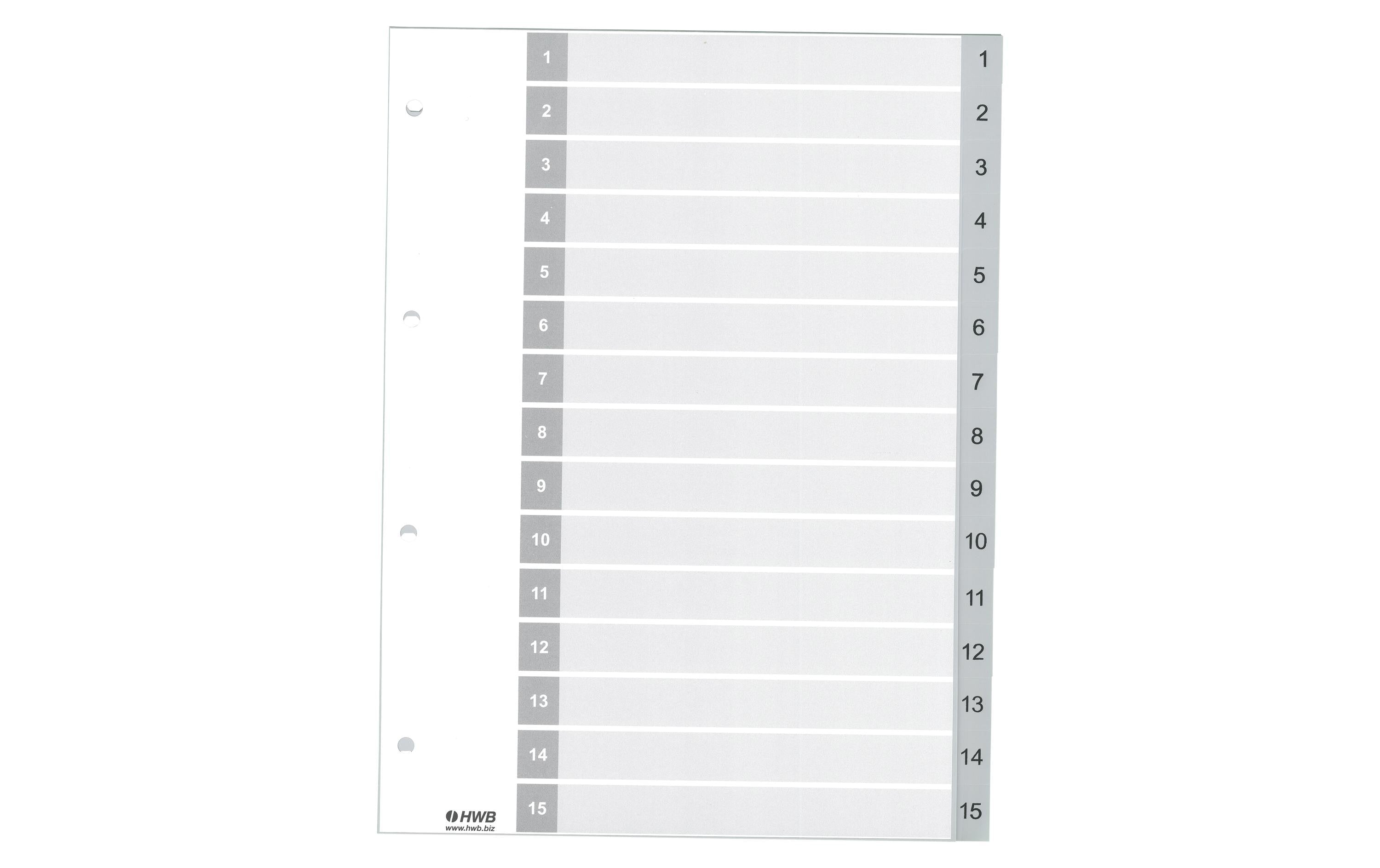 HWB, Register A4, PP 1-15