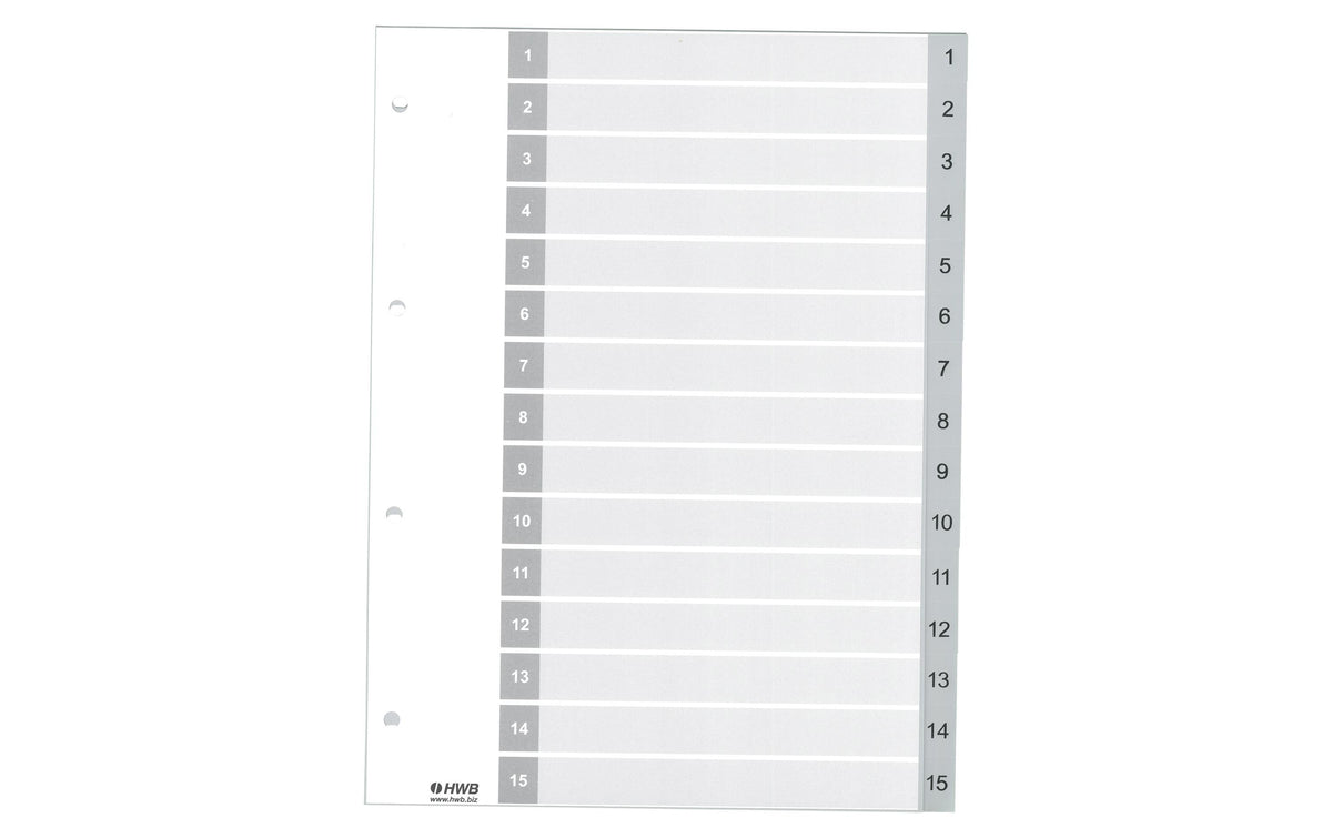 HWB, Register A4, PP 1-15