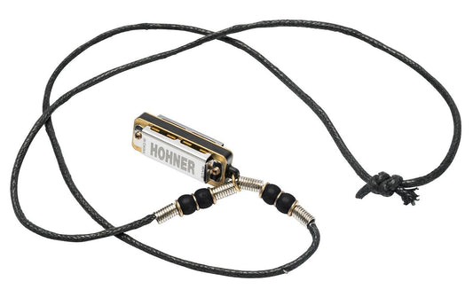 Hohner | Miniature Mini Harp Halskette BL | Mundharmonika, Mini, schwarz