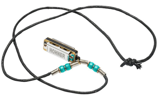 Hohner | Miniature Mini Harp Halskette LB | Mundharmonika, Mini, hellblau
